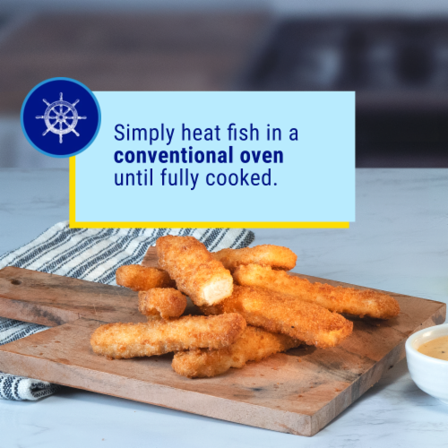 Gorton’s Crunchy Breaded Fish Sticks Cut from Real Fish, Crunchy Panko Breadcrumbs, Frozen