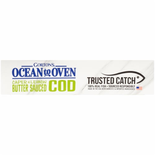 Gorton's Ocean To Oven Caper & Lemon Butter Sauced Cod Fish Fillets Perspective: right