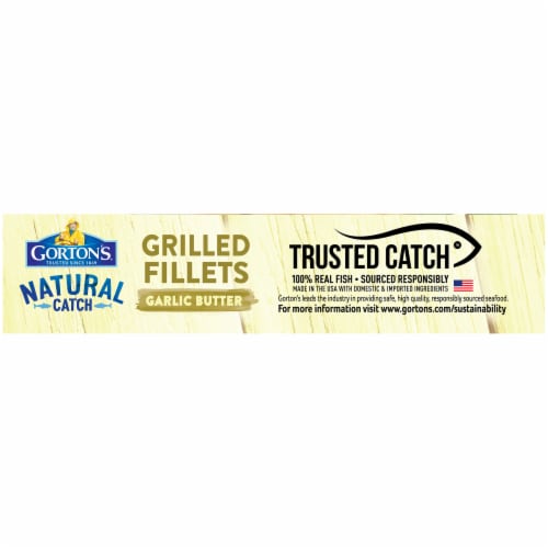Gorton's Natural Catch Garlic Butter Grilled Fish Fillets Perspective: right
