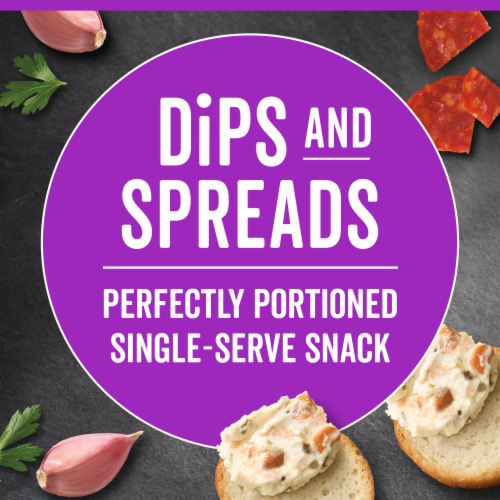 Hillshire® Snacking Dips and Spreads Pepperoni Garlic & Herb Perspective: right