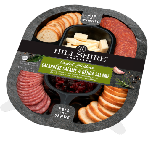 Hillshire® Calabrese Salame & Genoa Salame Snacking Social Party Platter Perspective: right