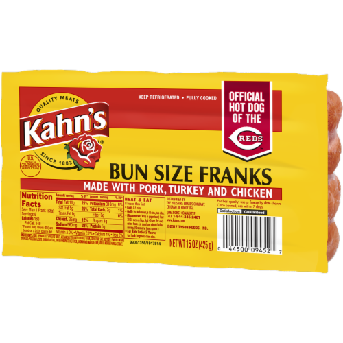 Kahn's® Bun Size Franks Perspective: right
