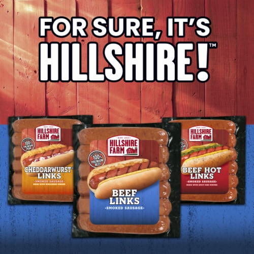 Hillshire Farm Beef Links Smoked Sausage Perspective: right