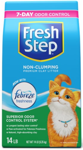 Fresh Step Non-Clumping Premium with Febreze Freshness Scented Cat Litter Perspective: right