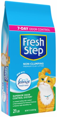 Fresh Step Non-Clumping with Febreze Freshness Scented Premium Cat Litter Perspective: right