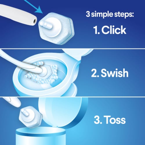 Clorox Disposable Toilet Refill Heads and Storage Caddy ToiletWand Cleaning System Perspective: right