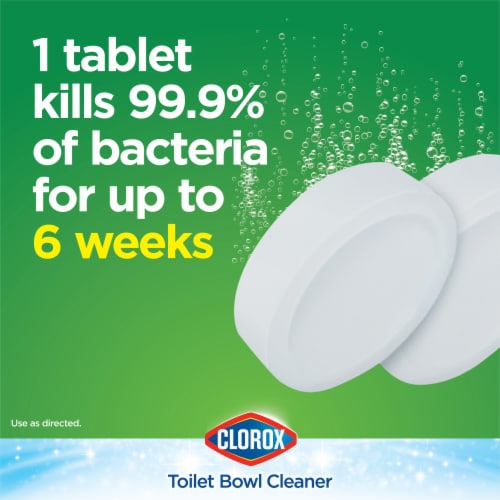 Clorox Ultra Clean Bleach Toilet Tablets Perspective: right