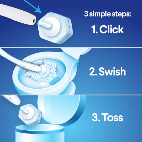 Clorox ToiletWand Disinfecting Scrubbing Pads Toilet Cleaning Refills Perspective: right