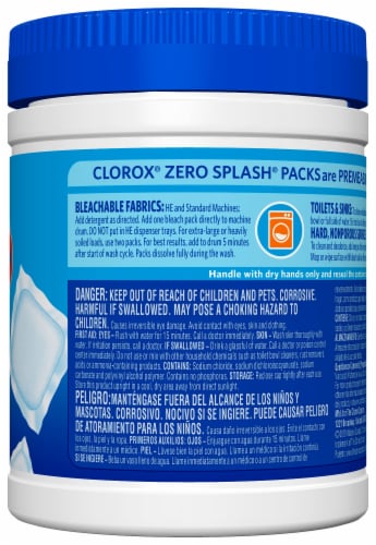 Clorox Zero Splash Bleach Packs Perspective: right