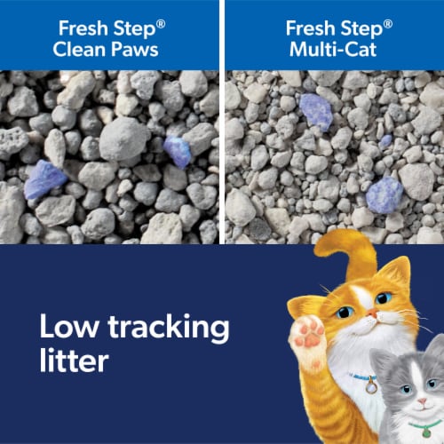 Fresh Step Clean Paws Cat Litter, Clumping Cat Litter with Febreze, Gain Scent - 22.5 lb