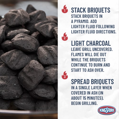 Kingsford BBQ Charcoal Briquettes with Signature Mesquite Perspective: right