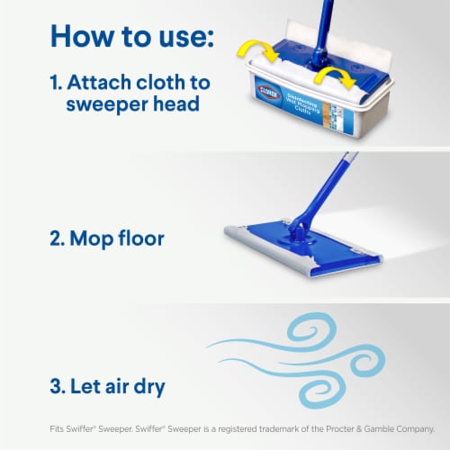 Clorox Disinfecting Rain Clean Wet Mopping Cloths Refills Perspective: right
