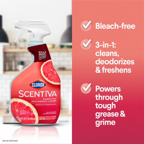 Clorox Scentiva Tahitian Grapefruit Splash Disinfecting Multi Surface Cleaner Perspective: right