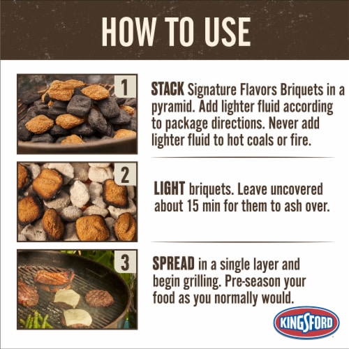 Kingsford Signature Flavors with Basil Sage and Thyme Charcoal Briquettes Perspective: right