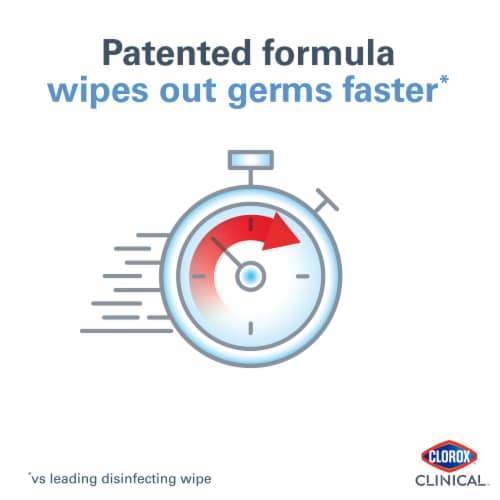 Clorox Clinical Germicidal Hospital Disinfecting Wipes Perspective: right