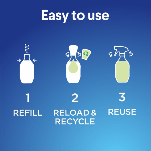 Clorox Multi-Purpose Cleaning Crisp Lemon Spray System Refills Perspective: right