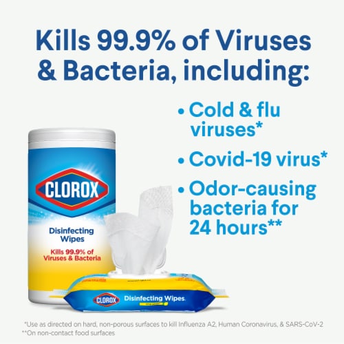 Clorox Disinfecting Wipes Value Pack, Household Essentials, 75 Count (Pack  of 3)(Package May Vary)