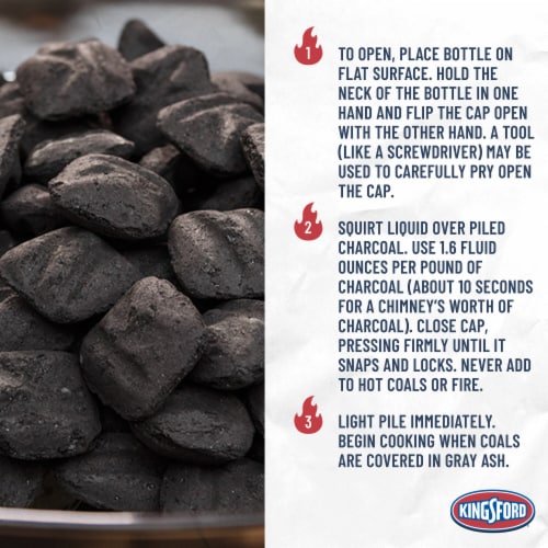 Kingsford Odorless BBQ Charcoal Lighter Fluid Perspective: right