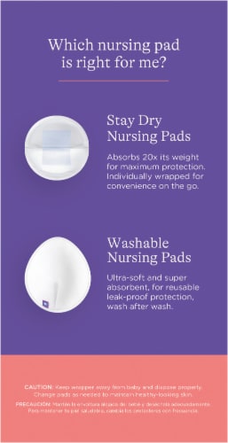Lansinoh Stay Dry Disposable Nursing Pads Perspective: right