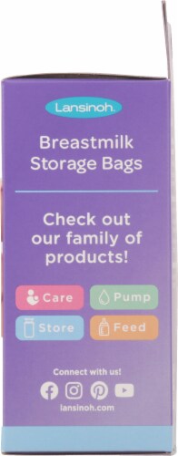 Lansinoh® Breast Milk Storage Bags Perspective: right