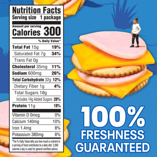 Lunchables Turkey & Cheddar Cracker Stackers with Capri Sun Drink & Reese's Cup Kids Lunch Meal Kit Perspective: right