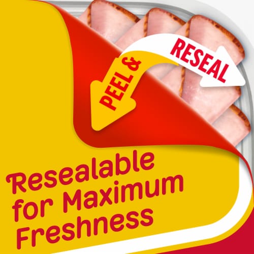 Oscar Mayer Deli Fresh Black Forest Uncured Ham Thin Sliced Lunchmeat Perspective: right