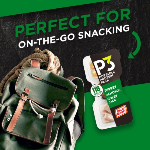 P3 Protein Snack with Turkey Almonds & Colby Jack Cheese Low Carb Lifestyle Perspective: right
