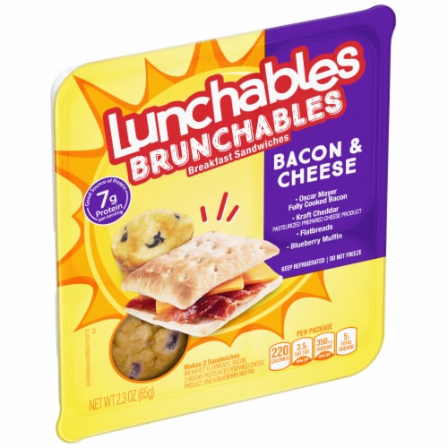 Lunchables Brunchables Breakfast Sandwiches Meal Kit Perspective: right