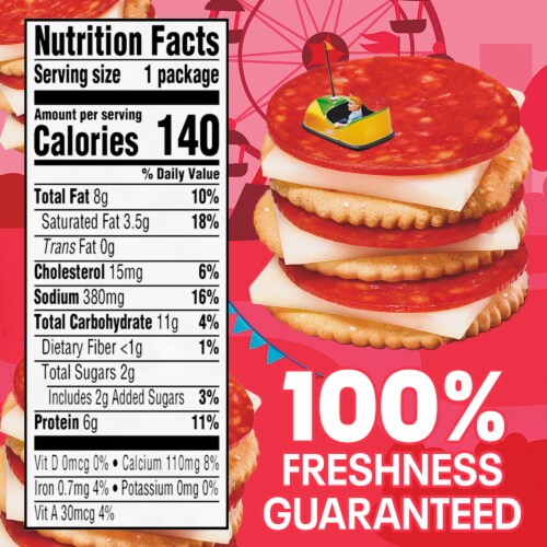 Lunchables Pepperoni & Mozzarella Cheese with Crackers Snack Kit Perspective: right