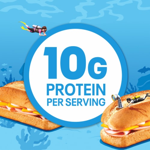Lunchables Turkey & Cheddar Sub Sandwich with Capri Sun Juice & Cookies Kids Lunch Meal Kit Perspective: right