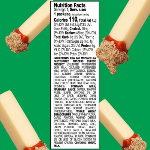 Lunchables Dunkables Mozza Sticks with Marinara & Breadcrumbs Perspective: right