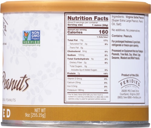 Feridies® Salted Virginia Peanuts Perspective: right