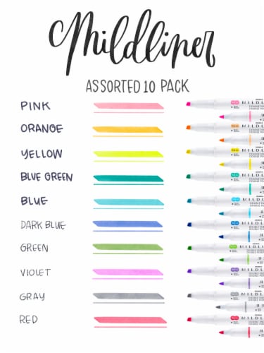 Zebra Pen Mildliner Double Ended Creative Highlighter Perspective: right