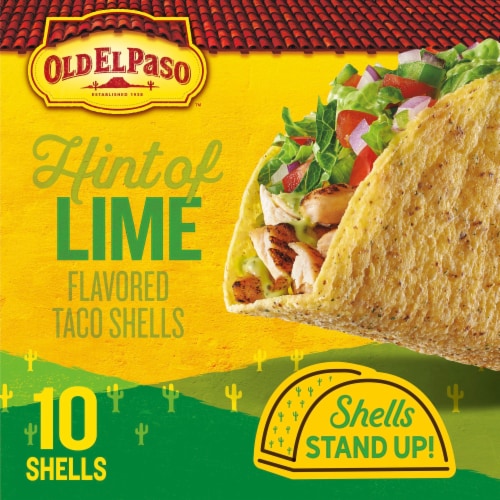 Old El Paso Hint Of Lime Flavored Stand 'N Stuff Taco Shells Perspective: right