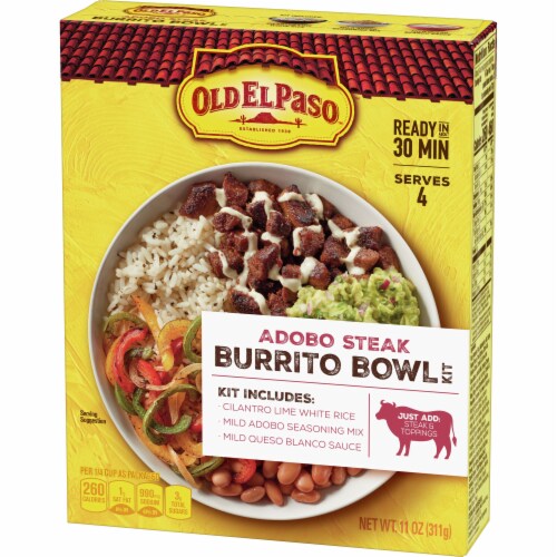 Old El Paso™ Adobo Steak Burrito Bowl Kit Perspective: right
