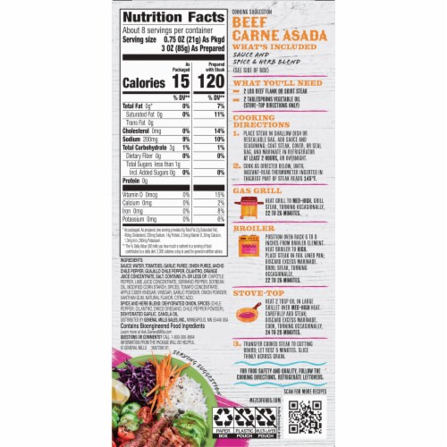 Mezco™ Carne Asada Sauce & Spice Blend Flavor Duo Seasoning Perspective: right