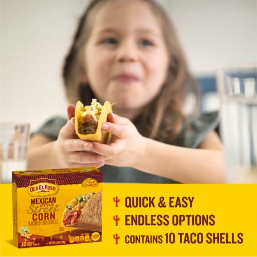 Old El Paso Mexican Style Street Corn Stand 'N Stuff Taco Shells Perspective: right