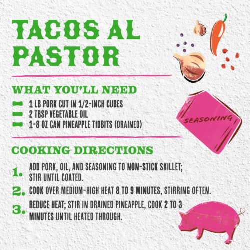 Mezco Mild Al Pastor Taco Seasoning Perspective: right