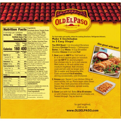 Old El Paso™ Enchilada Dinner Kit With Flour Tortillas, Enchilada Sauce & Seasoning Mix Perspective: right