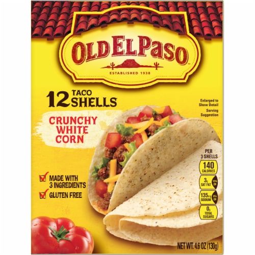Old El Paso™ Gluten Free Crunchy White Corn Taco Shells Perspective: right