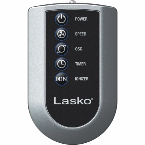 Lasko Oscillating Tower Fan with Remote Control - Black Perspective: right