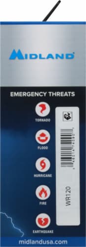 Midland® Digital Weather All Hazards Alarm Clock Perspective: right