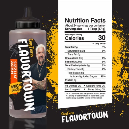 Flavortown Sizzlin' Asian Wing Sauce 14.6 oz Perspective: right