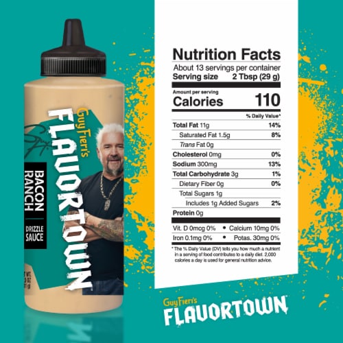 Flavortown Bacon Ranch Flavored Sauce 12.8 oz Perspective: right