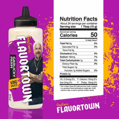 Flavortown Garlicky Parm Wing Sauce 12.8 oz Perspective: right