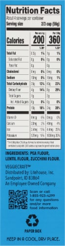 Veggiecraft® Farms Zucchini Penne Pasta Perspective: right