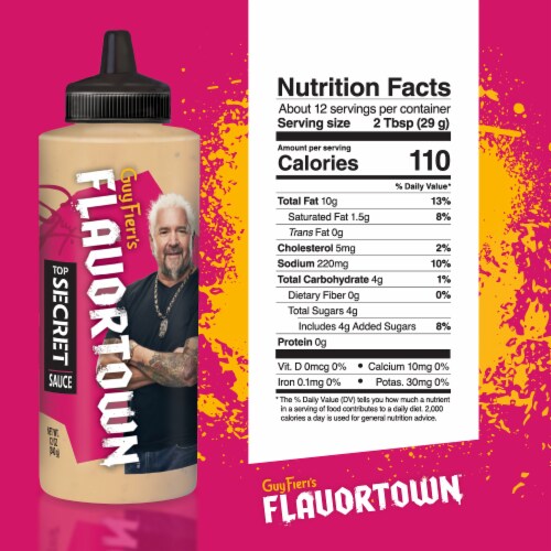 Flavortown Top Secret Sauce 12 oz Perspective: right