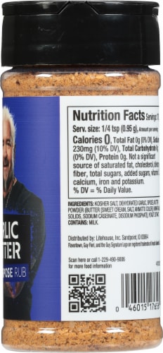Flavortown All Purpose Garlic Butter Rub 6 oz Perspective: right