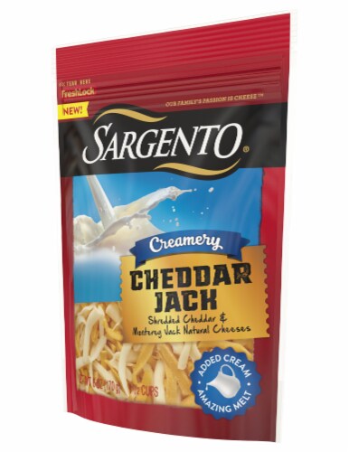 Sargento® Creamery Cheddar Jack Shredded Cheese Perspective: right