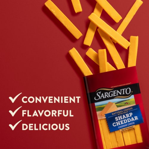 Sargento® Sharp Cheddar Cheese Sticks 12 Count Perspective: right